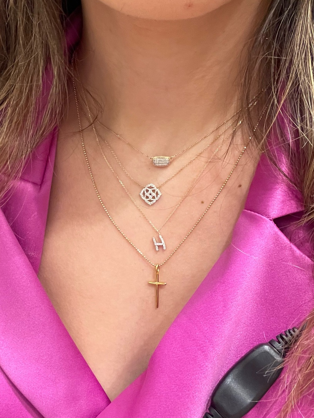 Rare Kendra Scott Fleur Pave Necklace - Picture 2 of 6
